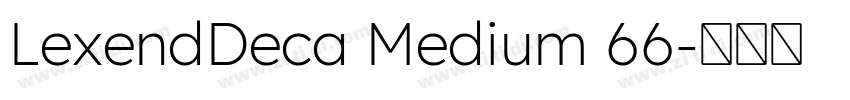 LexendDeca Medium 66字体转换